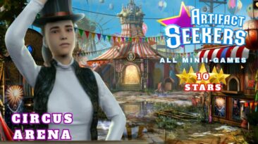 Artifact Seekers 9: Circus Arena Full Walkthrough - 10 Stars All Mini Games